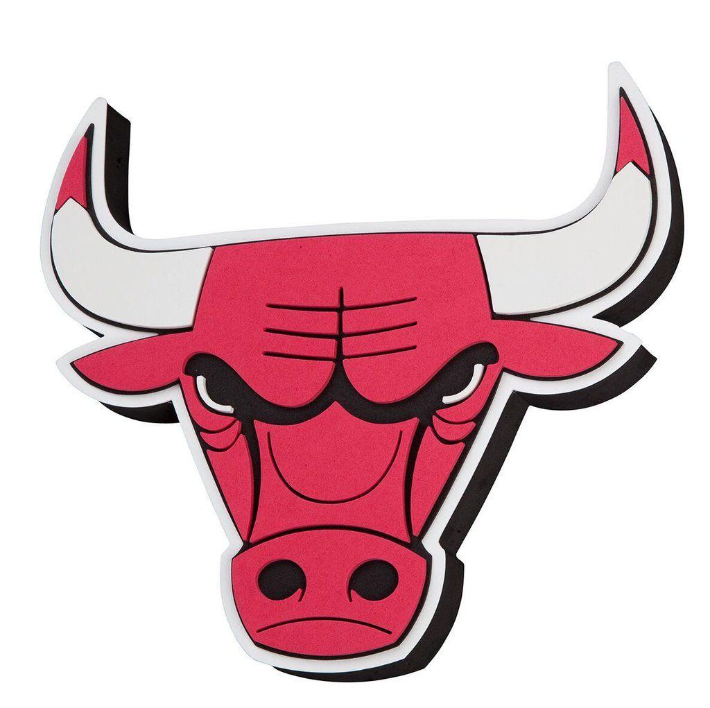 Chicago Bulls Logo - Chicago Bulls 3D Fan Foam Logo Sign