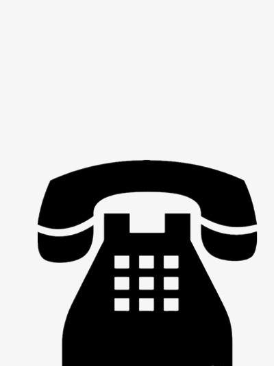 Landline Logo - Vector Cartoon Telephone Landline, Black And White, Hand Painted ...