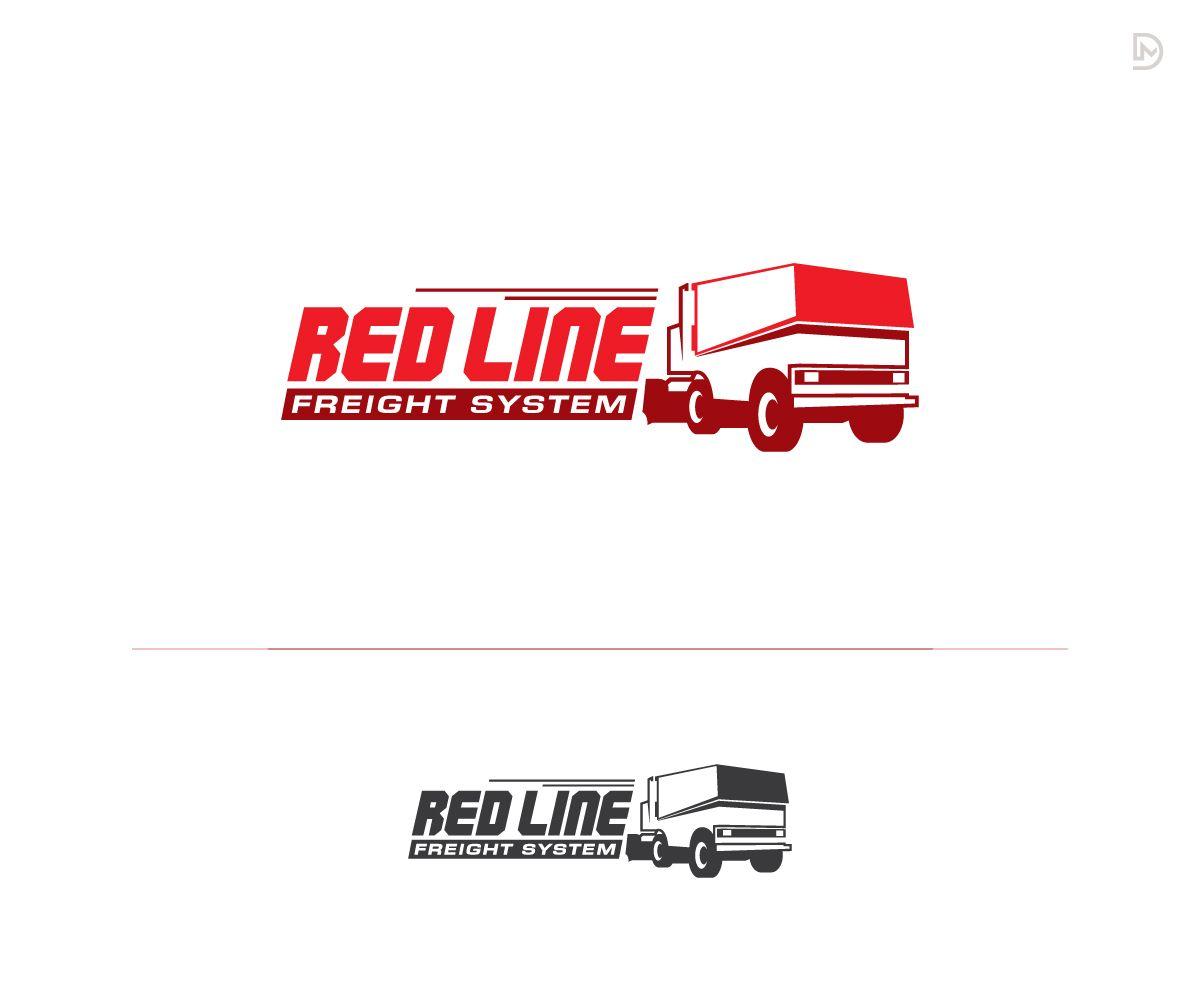 Red Trucking Company Logo - Playful, Elegant, Trucking Company Logo Design for Red Line Freight