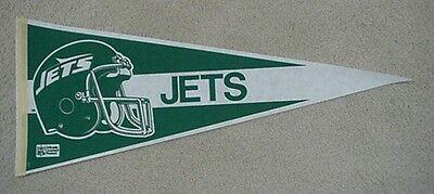 NY Jets Old Logo - OLD 1980'S NEW YORK NY JETS HELMET LOGO Pennant UNSOLD STOCK - $8.95 ...