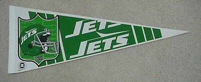 Jets Old Logo - 1980'S NEW YORK JETS OLD LOGO HELMET FULL SIZE PENNANT UNSOLD STOCK ...