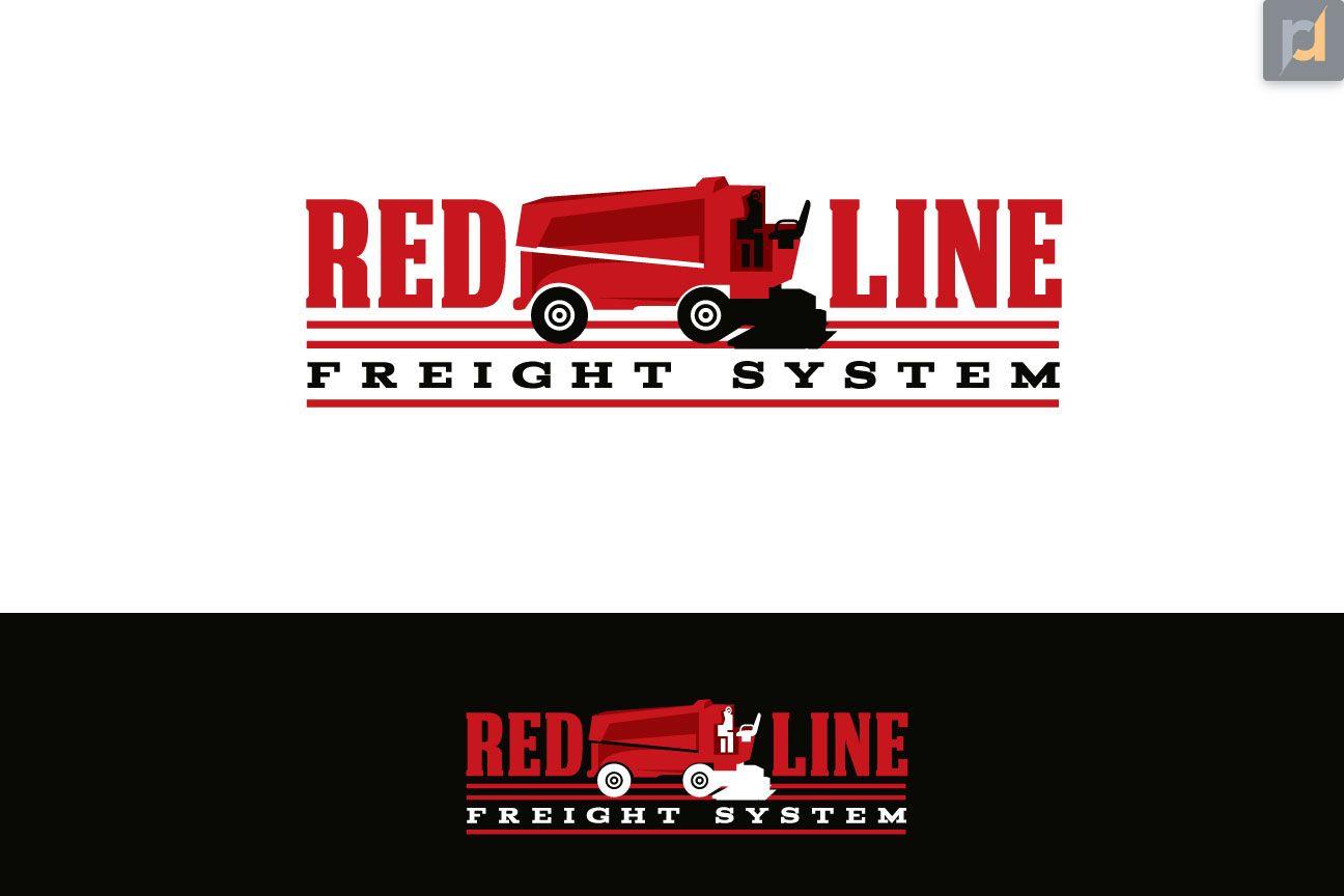 Red RR Logo - Playful, Elegant, Trucking Company Logo Design for Red Line Freight ...