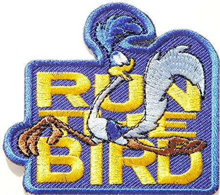 Run Bird Logo - ROAD RUNNER & WILE THE RUN BIRD Looney Tunes Movie Cartoon Logo Kid ...