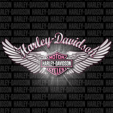 Harley-Davidson Pink Logo - Pink Harley Davidson. Harley Davidson Pink Wings Theme
