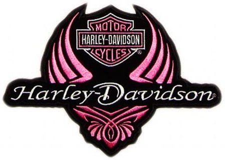 Harley-Davidson Pink Logo - Free: Ladies Pink Harley Davidson Logo Stretchable Iron On Transfer