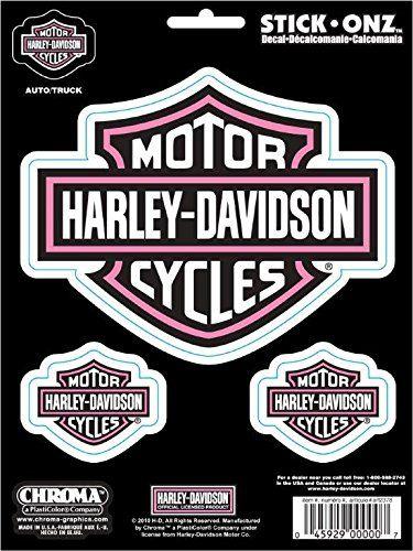 Harley-Davidson Pink Logo - Chroma Graphics 9934 Harley Davidson Pink and White Bar