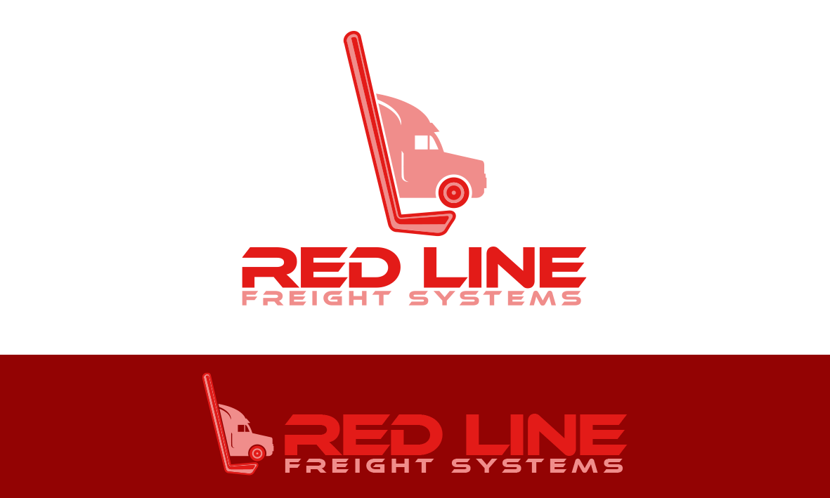 Red Trucking Company Logo - Playful, Elegant, Trucking Company Logo Design for Red Line Freight