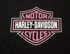 Harley-Davidson Pink Logo - Harley Davidson Pink Bar And Shield Black Shirt NWT Men's 5XL