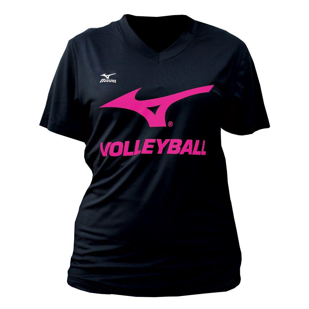 Run Bird Logo - Mizuno Women's Runbird Volleyball Tee | WWSport