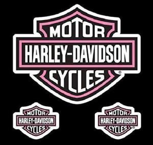 Harley-Davidson Pink Logo - Harley Davidson Motorcycles Logo Decal Sticker Pink and White Bar ...