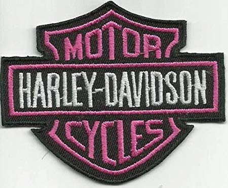 Harley-Davidson Pink Logo - Harley Davidson Pink Insignia Sew On Iron On Embroidered Patch Biker