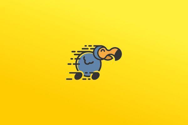 Run Bird Logo - Exclusive Logo 17085, Running Dodo Bird Logo | my logos for sale ...