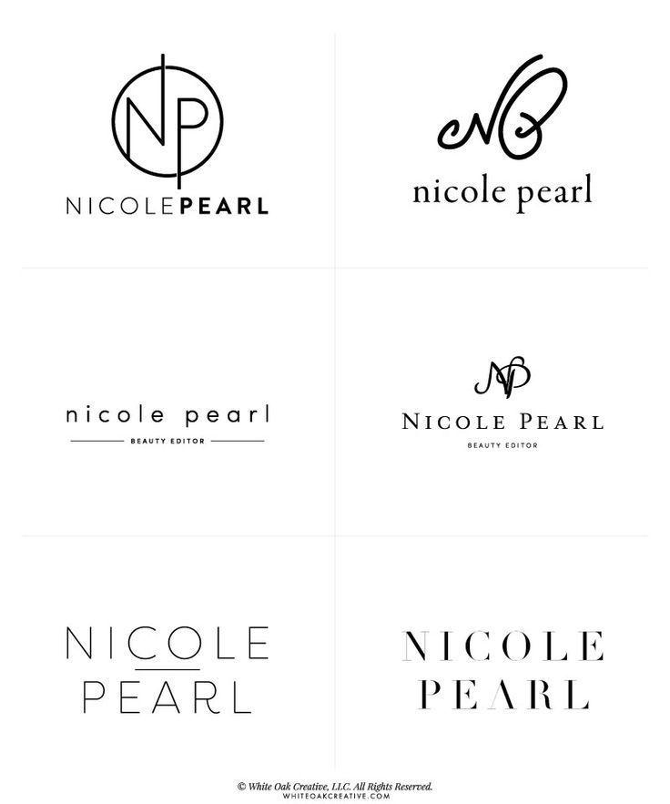 Round Brand Logo - 1st round logo ideas for Nicole Pearl Beauty, Fashion