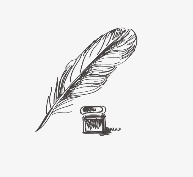 Quill in Hand Logo - Hand Painted Quill, Hand Painted, Quill, British PNG And Vector