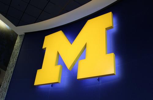 Yellow M Logo - Anti-Black Flyers Posted on University of Michigan Campus | Colorlines