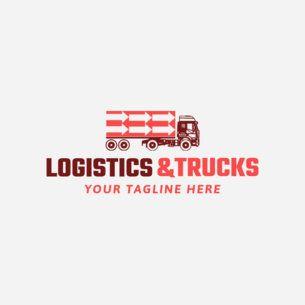 Red Trucking Company Logo - Placeit Maker to Design Trucking Company Logos