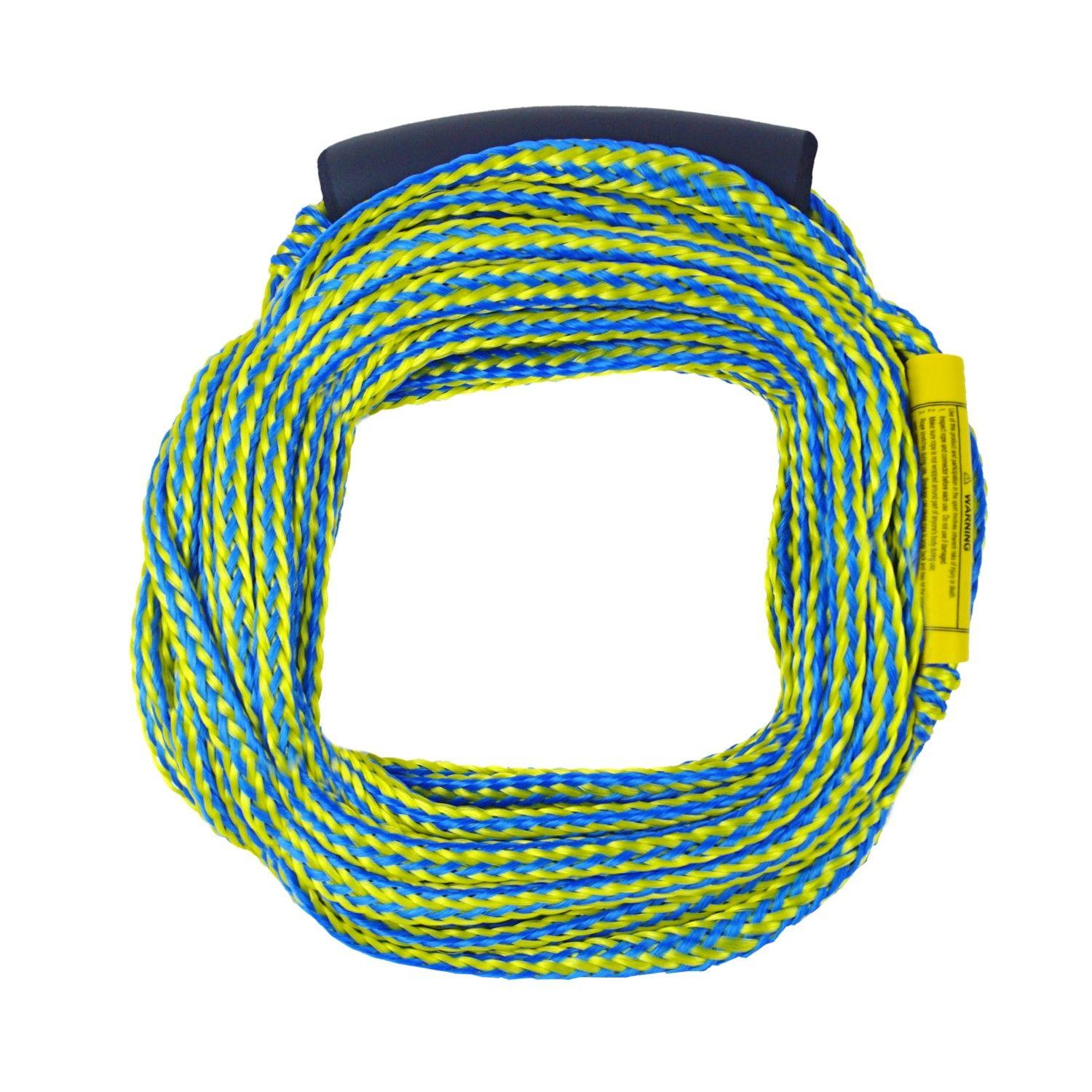 Yellow and Blue M Logo - Waterski Tow Rope - Yellow & Blue - 60'