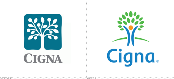 CIGNA Logo - Brand New: Is that a Human in your Tree, or are you just Happy to ...
