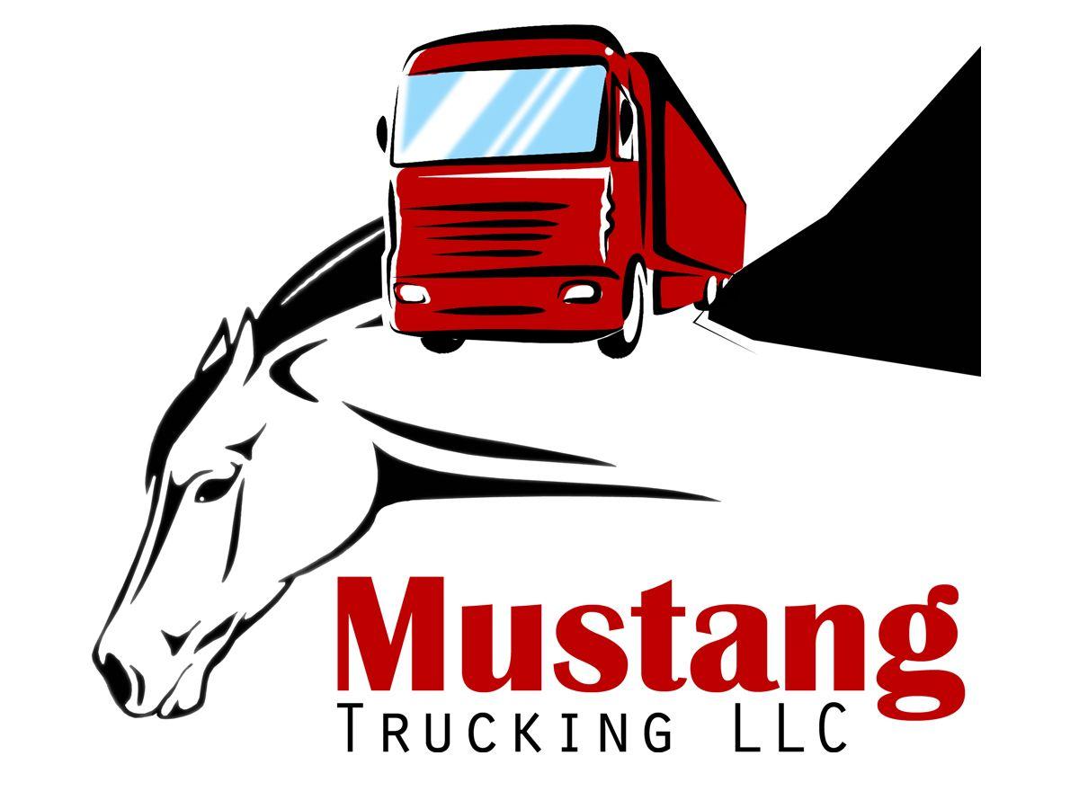 Red Trucking Company Logo - Professional, Modern, Trucking Company Logo Design for Mustang ...