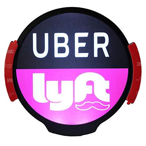 Uber Large Logo - Amazon.com: LUJII Uber Lyft LED Light Sign Logo Sticker Reflective ...