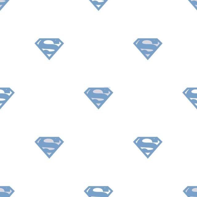 Blue and White Superman Logo - Galerie Official Superman Logo Pattern Superhero DC Comics Childrens ...
