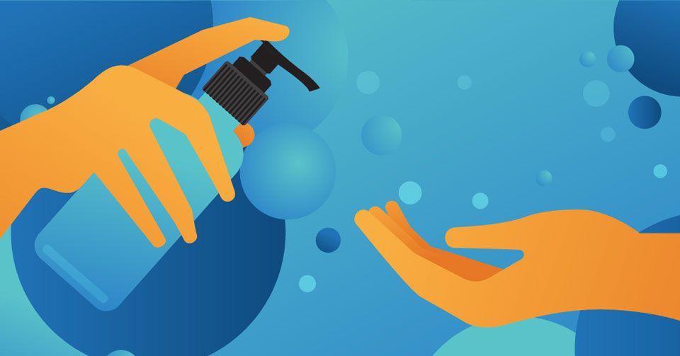 Quill in Hand Logo - Hand Sanitizer vs. Soap: When to Use Each | Quill.com