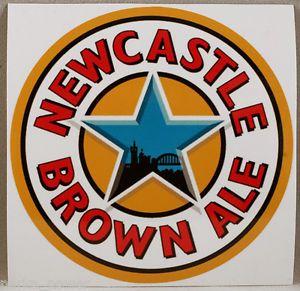 Brown Beer Logo - Newcastle Brown Ale Sticker, British Beer decal, Stick on vehicles ...