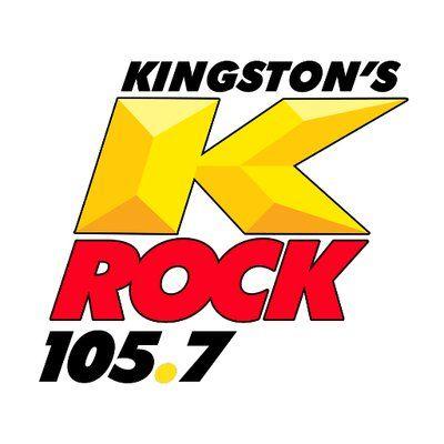 Yellow and Red K Logo - K Rock 105.7