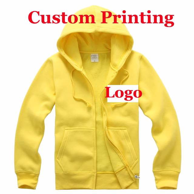 Zipper Company Logo - Online Shop Customized Printing Logo Custom Hoody Women Mens Team