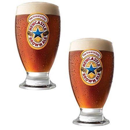 Newcastle Beer Logo - Newcastle Geordie Schooner Glass. New Set of 2 Glasses, Newcastle