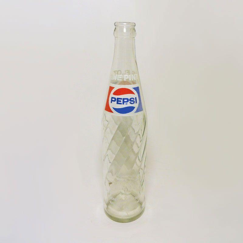 Vintage Pepsi Bottle Logo - Vintage 16 oz. One Pint Pepsi Swirl Soda Bottle