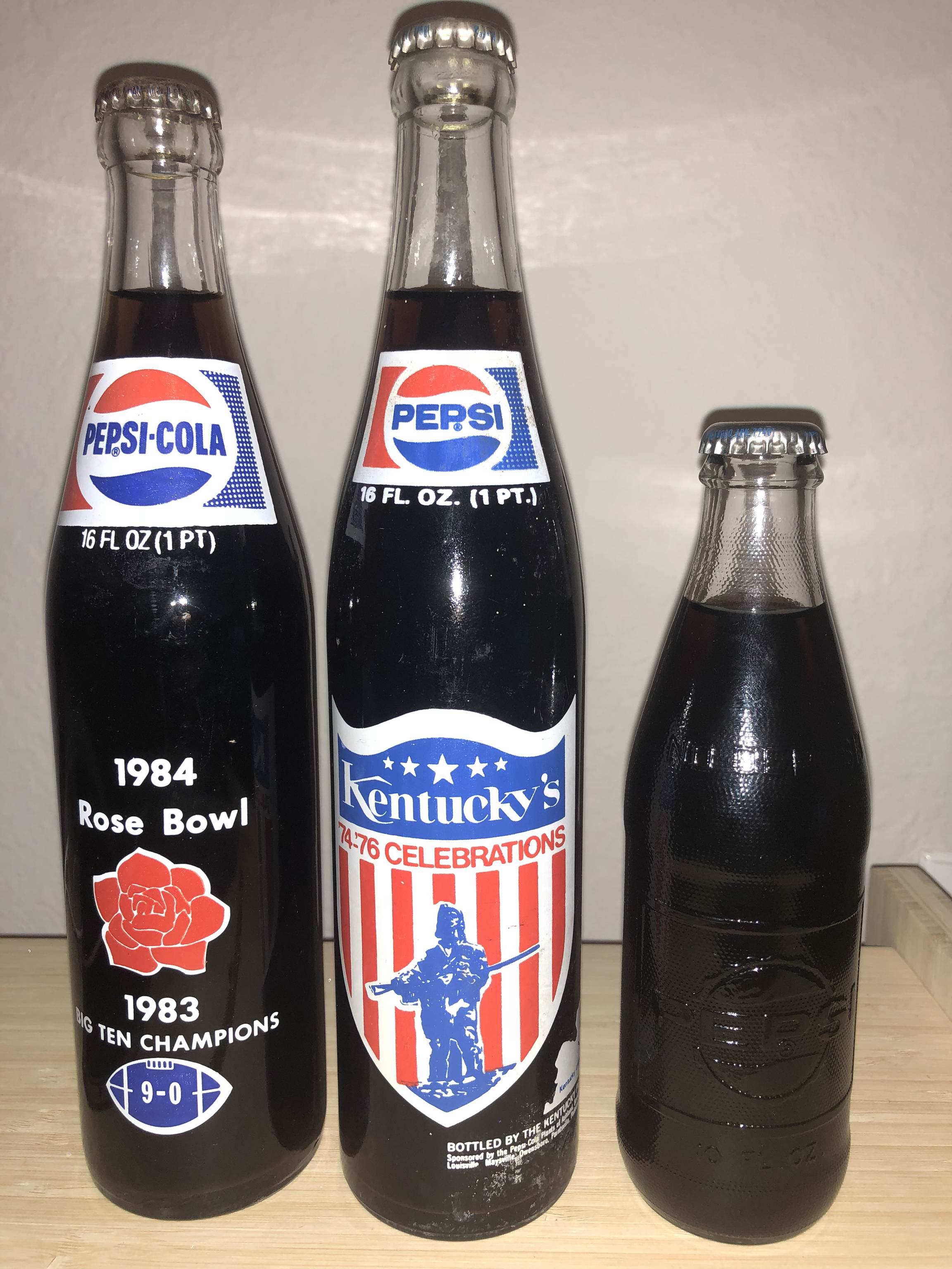 Vintage Pepsi Bottle Logo - Unopened vintage Pepsi bottles in my collection. From the 60s, 70s