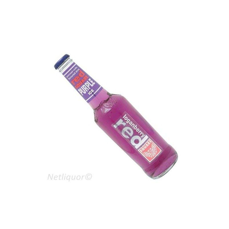 Purple Red Square Logo - Red Square Purple Ice Loganberry Bottle 275ml - Case