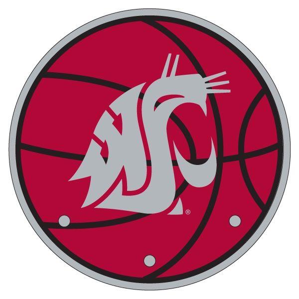 Cougar Basketball Logo - 3 Peg WSU Cougar Basketball Hanger #2