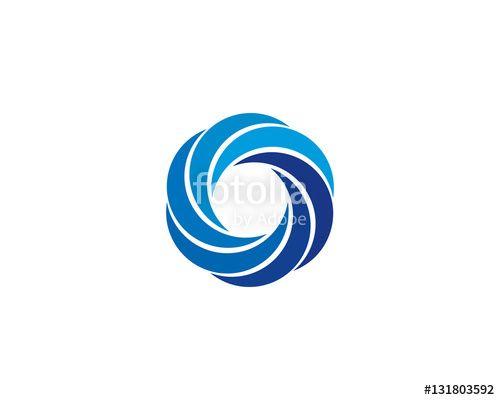 Rotation Logo - Initial Letter O Rotation Shape Logo Design Element