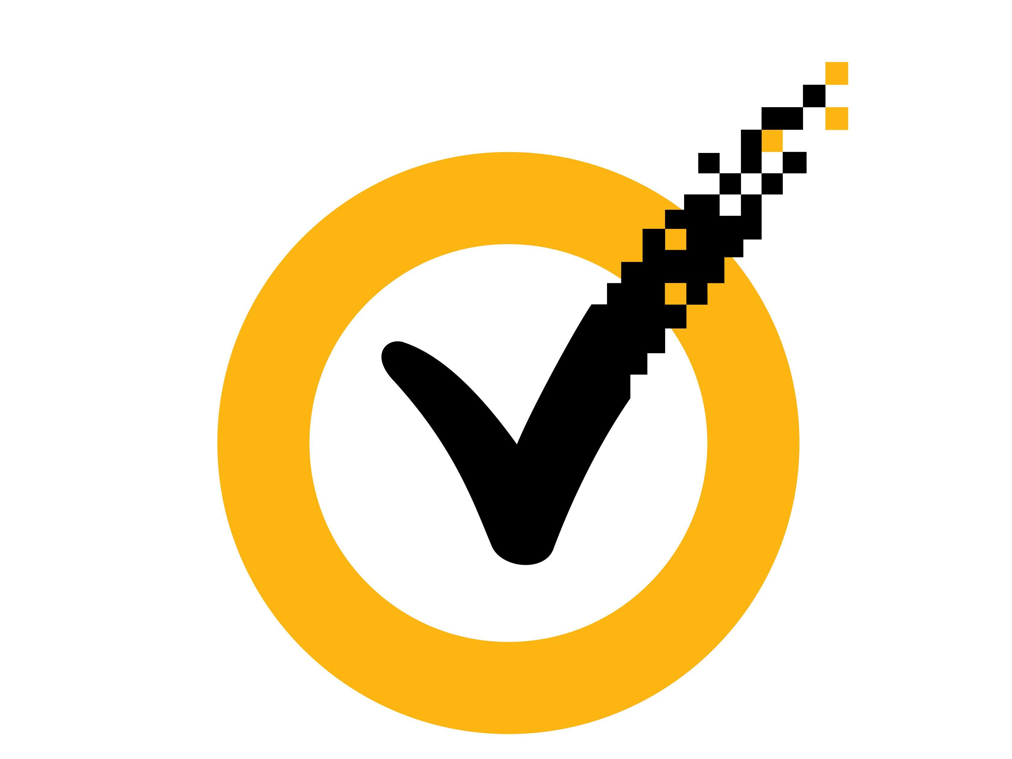Orange Yellow Circle Logo - Symantec: 2006 hack leaked source code