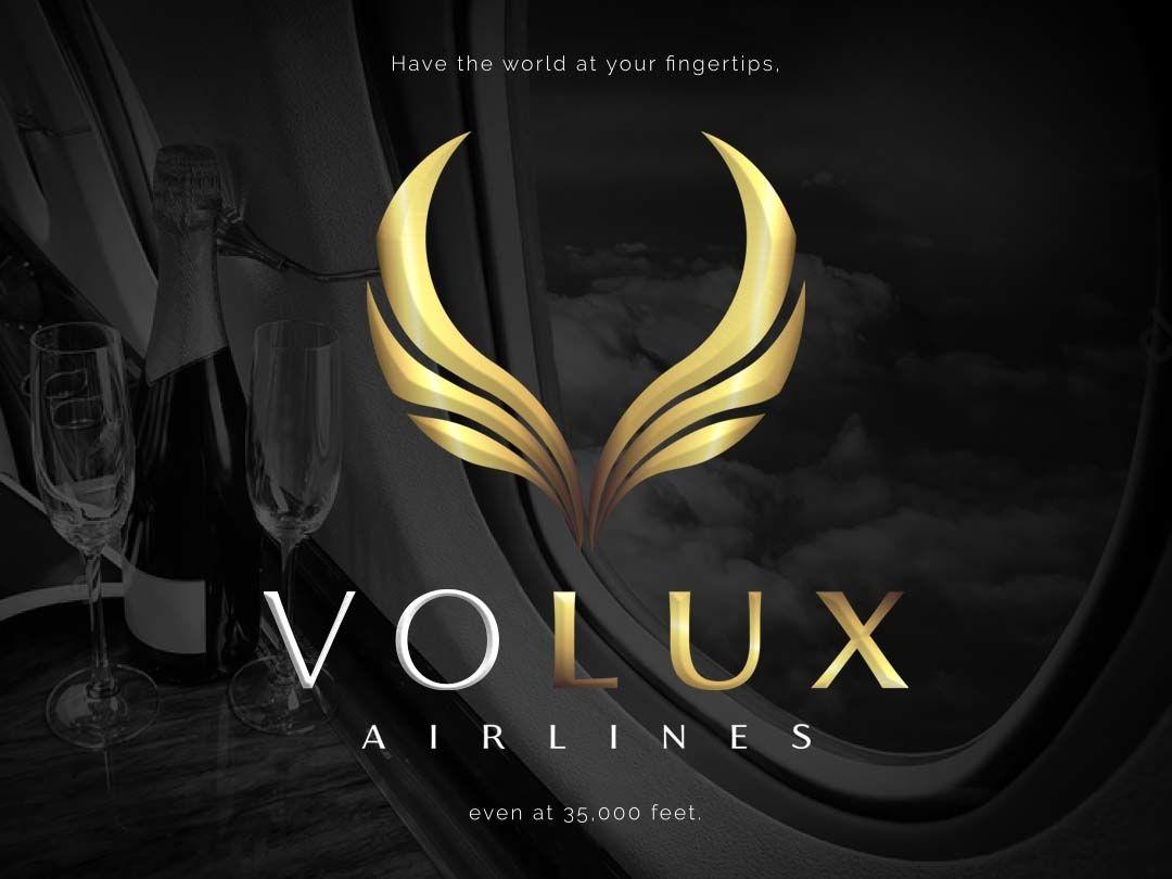 Luxury Airline Logo - Logo Design: Volux Airlines (audition piece) by Jason Ullmeyer ...
