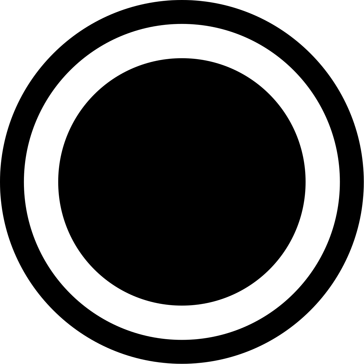 White Circle Logo - I Corps (United States)