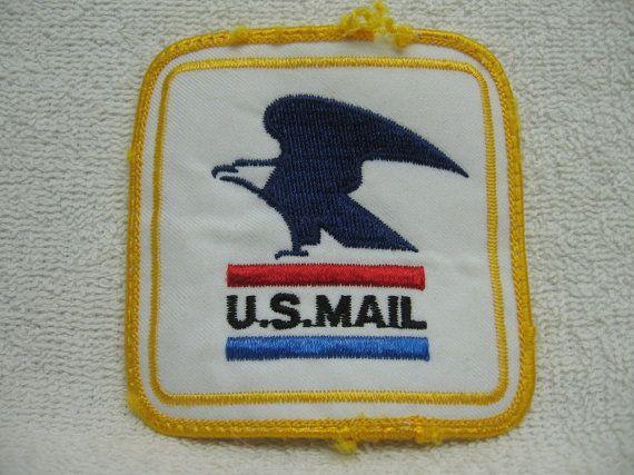 Old USPS Logo - U.s. mail patch uniform usps american eagle logo vintage us ...