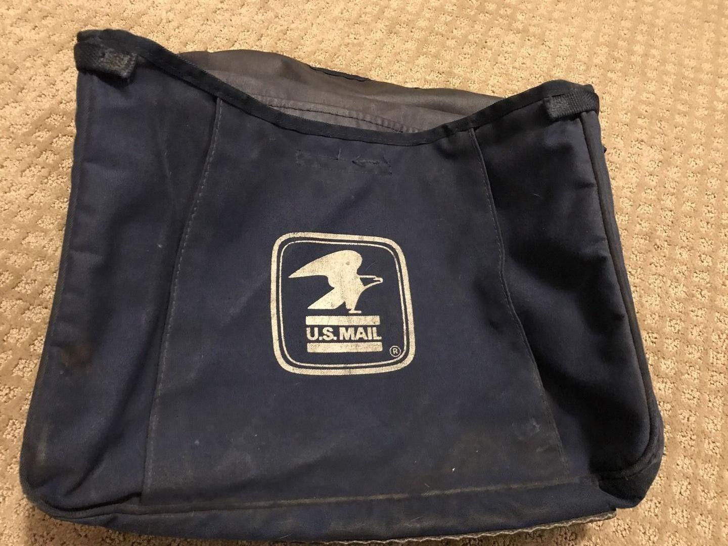 Old USPS Logo - USPS Old Logo vintage 90's Postal Carrier Bag With Leather Strap