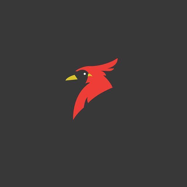 Red Bird Red a Logo - Cardinal Bird logo and there is a negative space if you notice, like