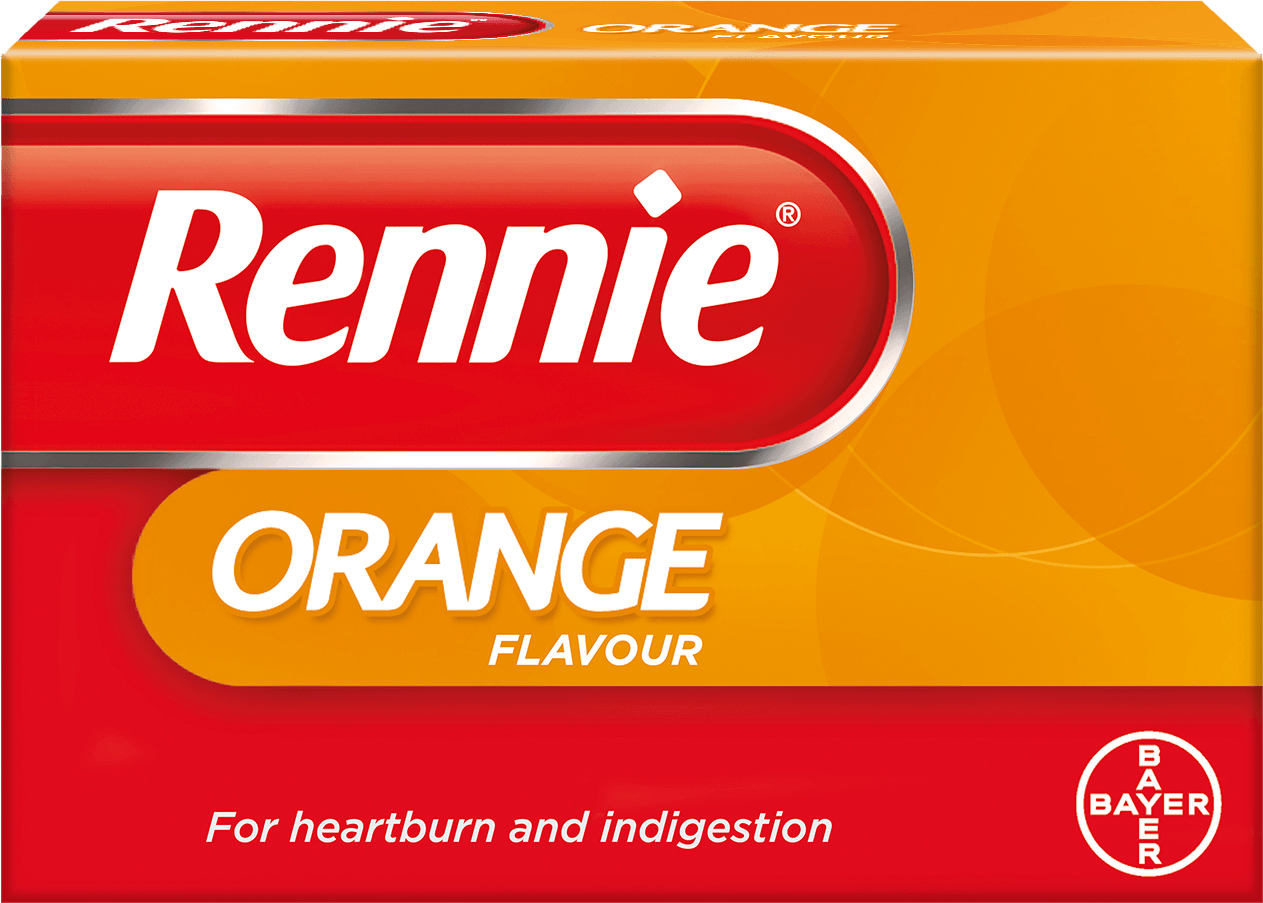 Orange Rectangle Logo - Rennie Orange | Heartburn & Indigestion Tablets | Rennie