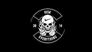 Black and White Nike Football Logo - Risk Everything