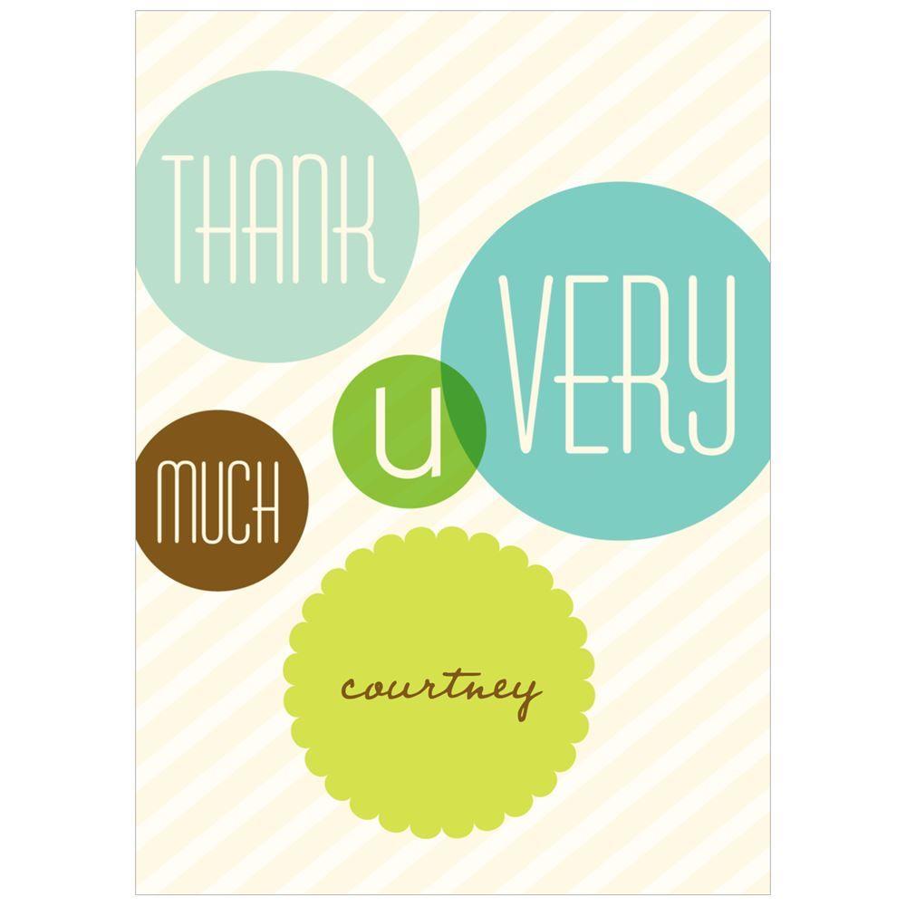 2 Green Circles Logo - Floating Green Circles | Baby Shower Thank You Cards | Pear Tree