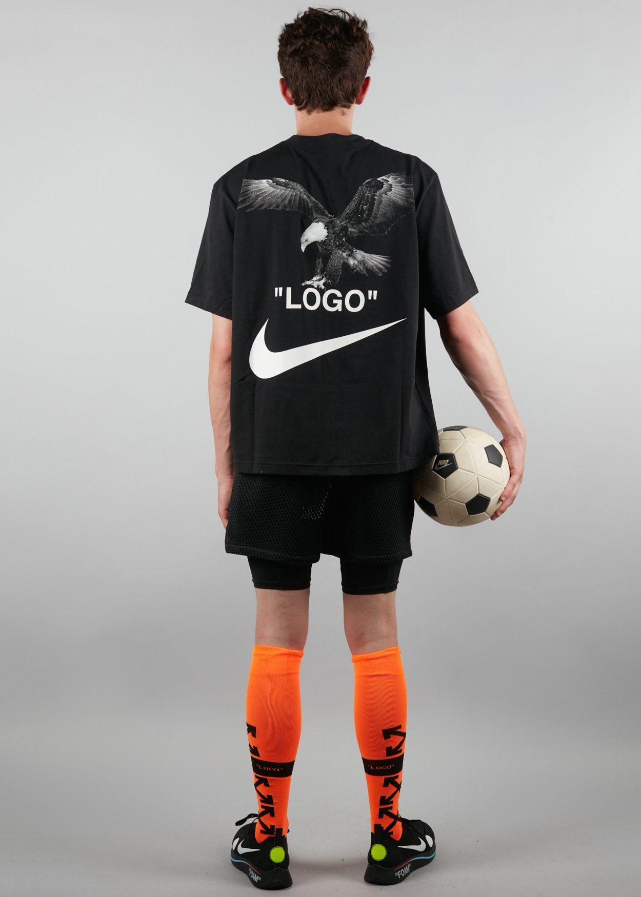 Black and White Nike Football Logo - Off-White x Nike: Football Home Shorts [Black] – A Ma Maniere