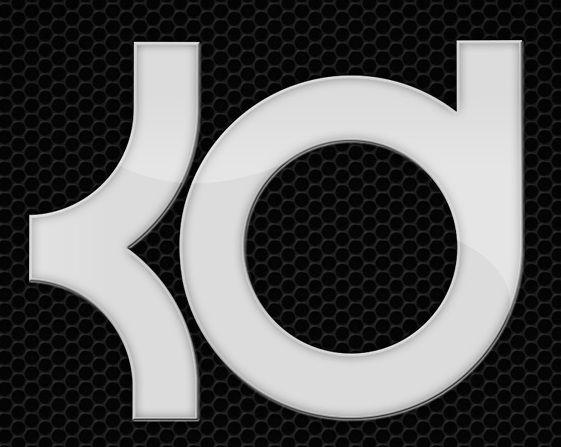 Black and White KD Logo - Kevin Durant NBA LOGO FONT IDENTIFICATION? (Initials 'K' & 'D ...