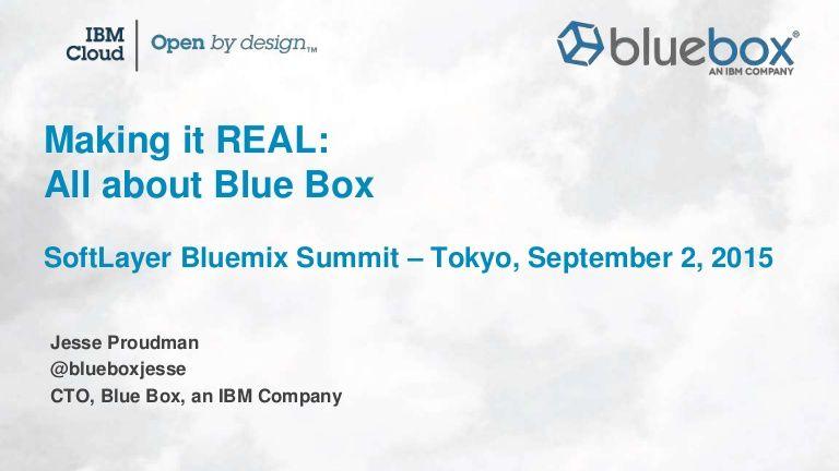 Open Blue Box Company Logo - SoftLayer Bluemix User Summit 2015 Tokyo - Blue Box Breakout Session