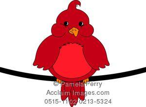 Red Bird Red a Logo - Little Red Bird Clipart