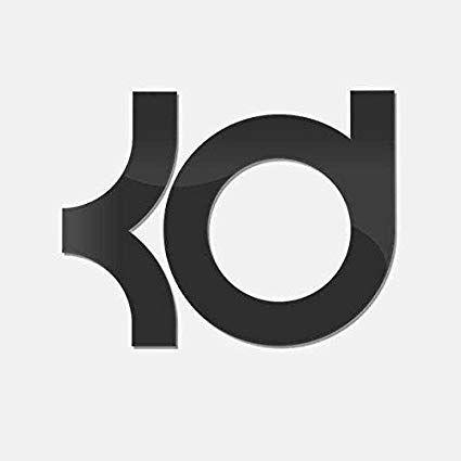 Black and White KD Logo - Amazon.com: KD INITIAL VINYL STICKERS SYMBOL 5.5