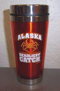 Colorful Alaska Logo - Alaska Deadliest Catch insulated Coffee travel mug tumbler, great